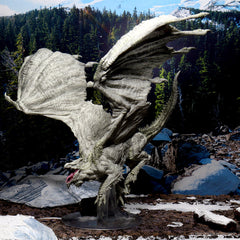 D&D: Icons of the Realms - Adult White Dragon Premium Figure