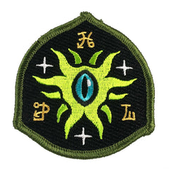 Eye Of Shoggoth Shield Embroidered Patch: Iron-on