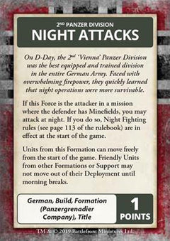 Flames of War: D-Day - German Command Cards