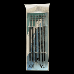 SleepwalkAir: Ghost Brush - Maxton Black - Legendary Miniature Detail Brush Set (6)