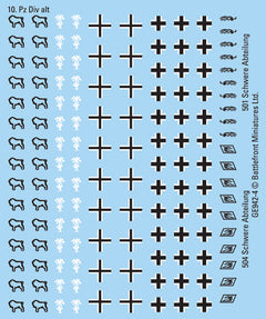 Flames of War: German DAK Decals
