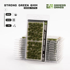 Gamers Grass Tufts: Strong Green 6mm - Wild