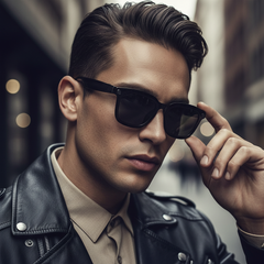 Midnight Black Titan Audio Specs | IPX4 Waterproof Smart Bluetooth 5.0 Sports Sunglasses with Wireless Mic & Open-Ear Audio