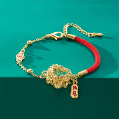 Zodiac Dragon Style Exaggerated And Personalized Trendy Alloy Bracelet