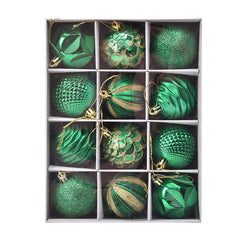 Christmas Ball Gift Box Painted Decorative Pendant Holiday Window Layout