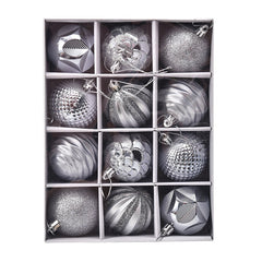 Christmas Ball Gift Box Painted Decorative Pendant Holiday Window Layout