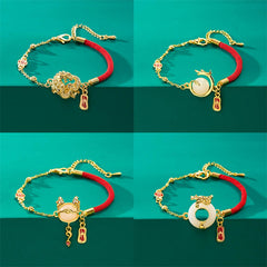 Zodiac Dragon Style Exaggerated And Personalized Trendy Alloy Bracelet