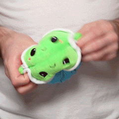 TeeTurtle Reversible Turtle: Red/Blue (Mini)