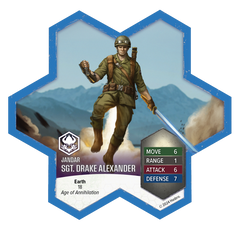 Heroscape: Age of Annihilation - Sgt. Drake Alexander Miniature Promo