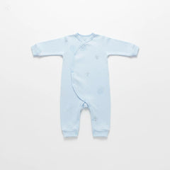 Premium Light Blue Newborn Baby Clothes Gift Box | 100% Soft Cotton Essential Infant Layette Set with Fox Illustrations