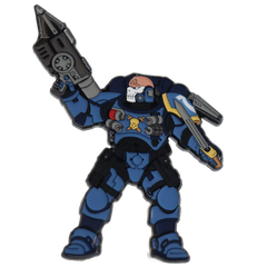 Foam Brain Mystery Loot: 40K Enamel Pins - Ultramarines vs Tyranids