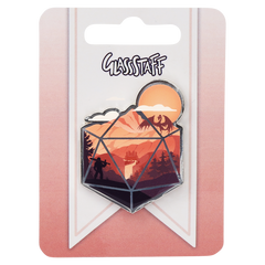 Enamel Pin: D20 Hero