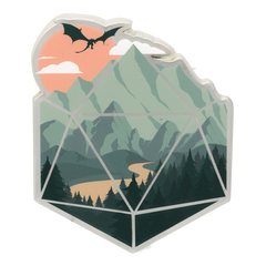 Enamel Pin: Scenic D20