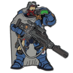 Foam Brain Mystery Loot: 40K Enamel Pins - Ultramarines vs Tyranids