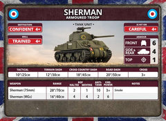 Flames of War: British Sherman Armoured Troop (Late War)