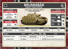 Flames of War: German Brummbar Assault Tank Platoon (Mid War)