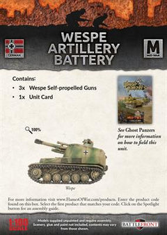 Flames of War: German Wespe Artillery Battery (Mid War)
