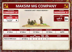 Flames of War: Soviet Maksim MG Company (Mid War)