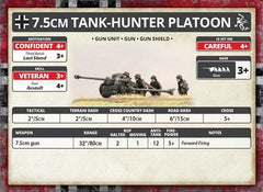 Flames of War: German 7.5cm Tank-Hunter Platoon (Mid War)