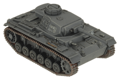 Flames of War: German Panzer III Tank Platoon (Mid War)