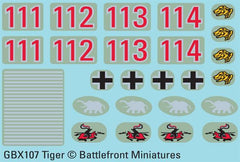Flames of War: German Tiger Heavy Tank Platoon (Mid War)