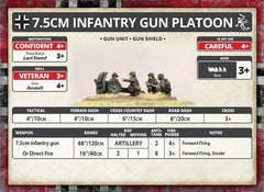 Flames of War: German 7.5cm Infantry Gun Platoon (Mid War)