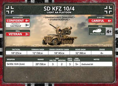 Flames of War: German SD KFZ 10/4 Light AA Platoon (Late War)