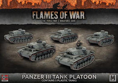Flames of War: German Panzer III Tank Platoon (Mid War)