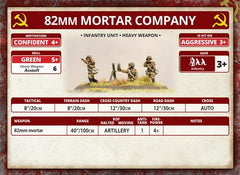 Flames of War: Soviet 82mm And 120mm Mortar Company (Mid War)