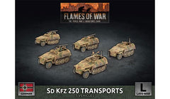 Flames of War: German SD KFZ 250 Transports (Late War)