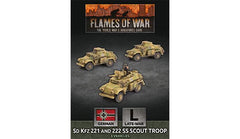 Flames of War: German SD KFZ 221 and 222 SS Scout Troop (Late War)