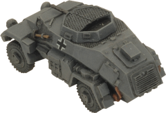 Flames of War: German SD KFZ 221 and 222 Light Scout Troop (Mid War)