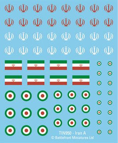 Team Yankee: Iranian Decal Set