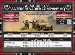 Flames of War: German Armoured SS Panzergrenadier Company HQ (Late War)