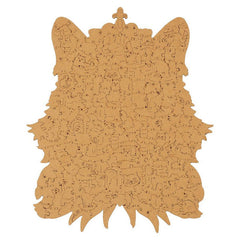 Wooden Puzzle: Cat King