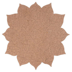 Wooden Puzzle: Mystic Mandala Flower