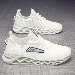 Summer Mesh Breathable Hollow Casual Sports Shoes Men