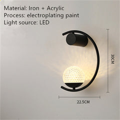 Modern Minimalist Light Luxury Creative Design Wall Lamp
