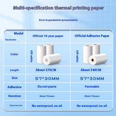 Sticker Printer Paper 57 X30 Label Universal Sticker