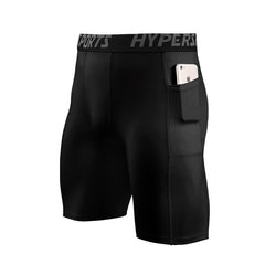 Tight-fitting High Elastic Pocket Cycling Shorts Quick-drying Plus Size