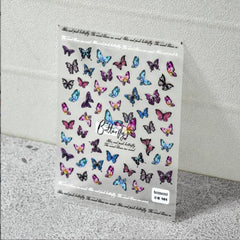 Nail Relief Laser Butterfly Stickers Aurora Phantom Color