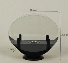 Alcohol Fireplace Lamp Indoor Real Fire Heating Atmosphere Desktop Oval
