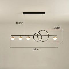 Rectangular Table Lamp Creative New Dining Room Bar Simple Modern Chandelier
