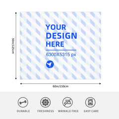 Create Your Own Horizontal Flannel Skin-Friendly Breathable Blanket Cover