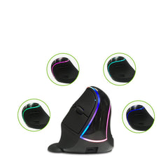 Vertical Rechargeable Wireless Mouse 2.4GHz