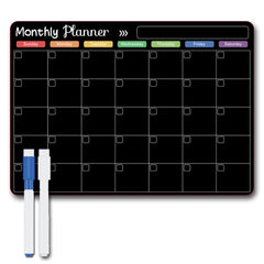 Calendar Magnetic White-board Wall Sticker Learning Schedule Refridgerator Magnets Message Board