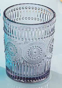 New Colorful Relief Glass Water Cup