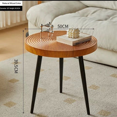 Japanese-style Creative Solid Wood Growth-Ring Coffee Table For The Living Room