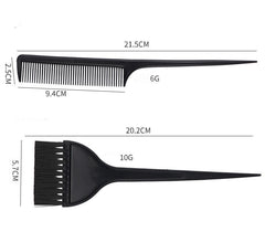 Hair Color Tool Set 11 Pieces Hair Salon Comb Brush Disposable