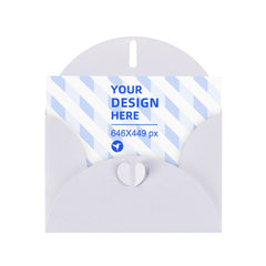 Horizontal Thick And Tough Pearl Paper Holiday Card